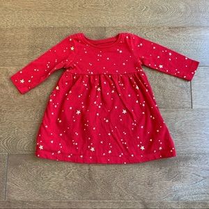 3/$10 OLD NAVY Baby girl red star dress 0-3m